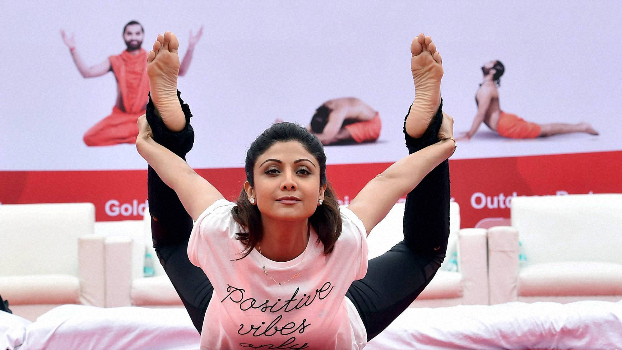 Shilpa Shetty Yoga: File photo of Shilpa Shetty Kundra at a Yoga event.