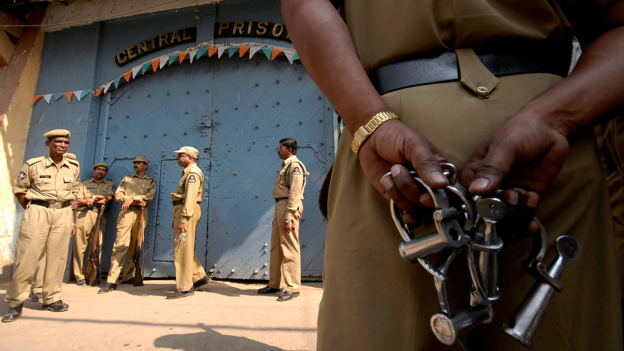 Representative image of a scene outside a jail in India.&nbsp;