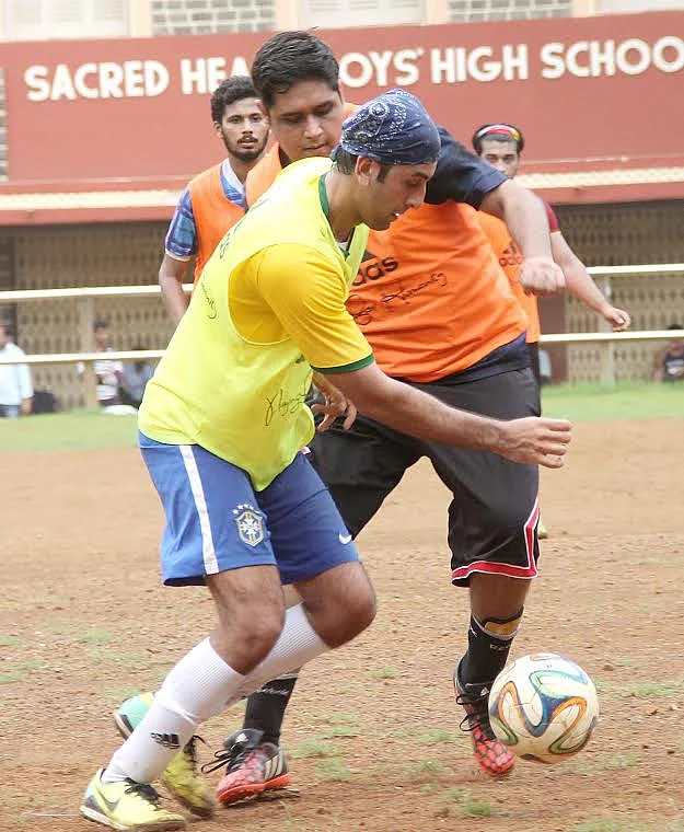 Ranbir Kapoor takes his game very seriously! (Photo: Yogen Shah)