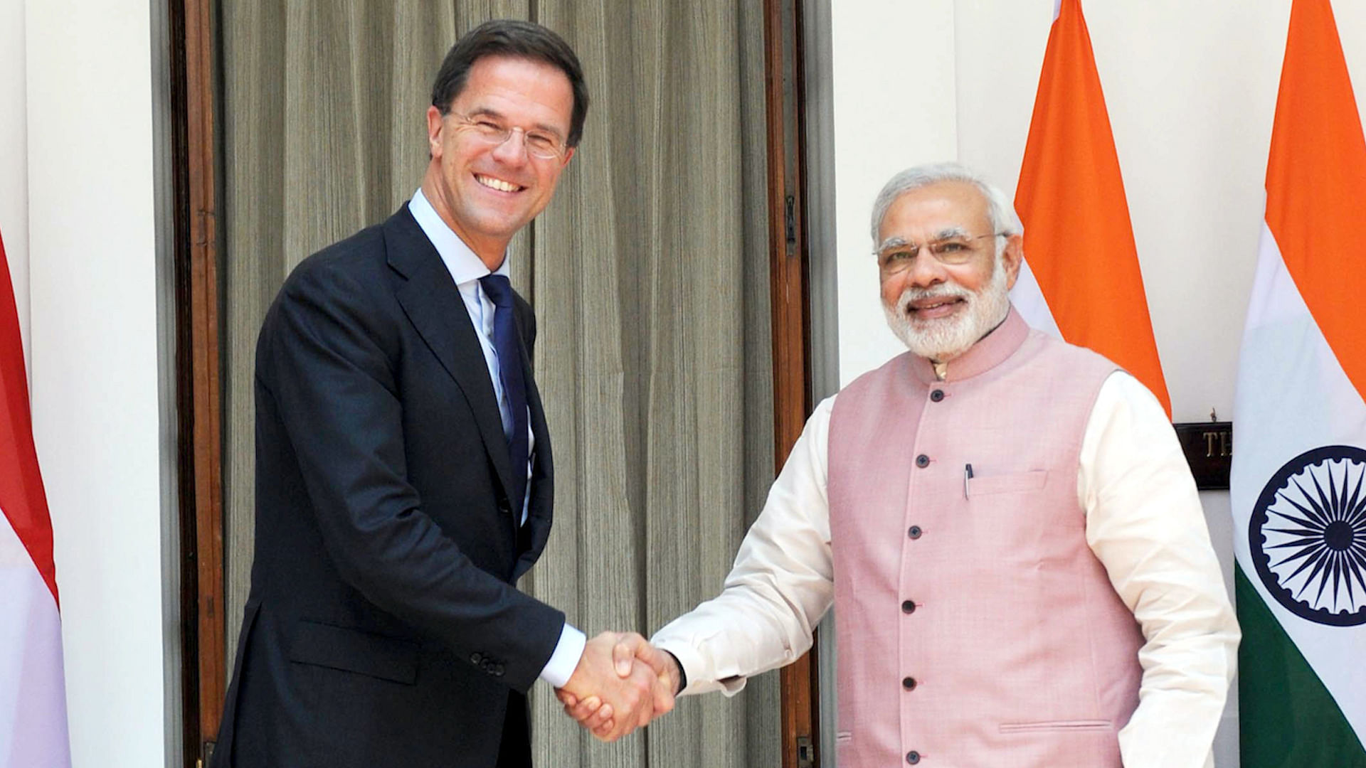 Netherlands Prime Minister Mark Rutte and Indian Prime Minister Narendra Modi (Photo: PIB)