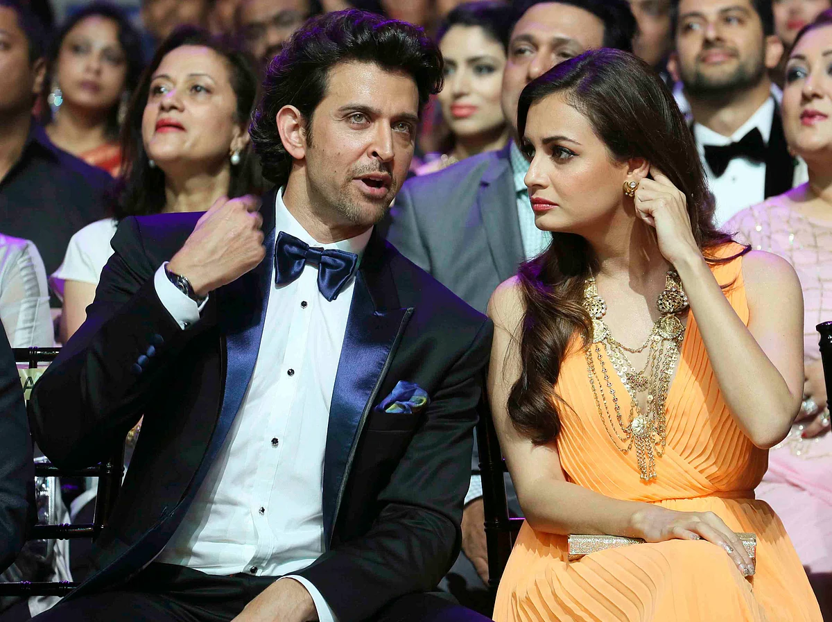 Hrithik Roshan and Dia Mirza at IIFA 2014 (Photo: Reuters)