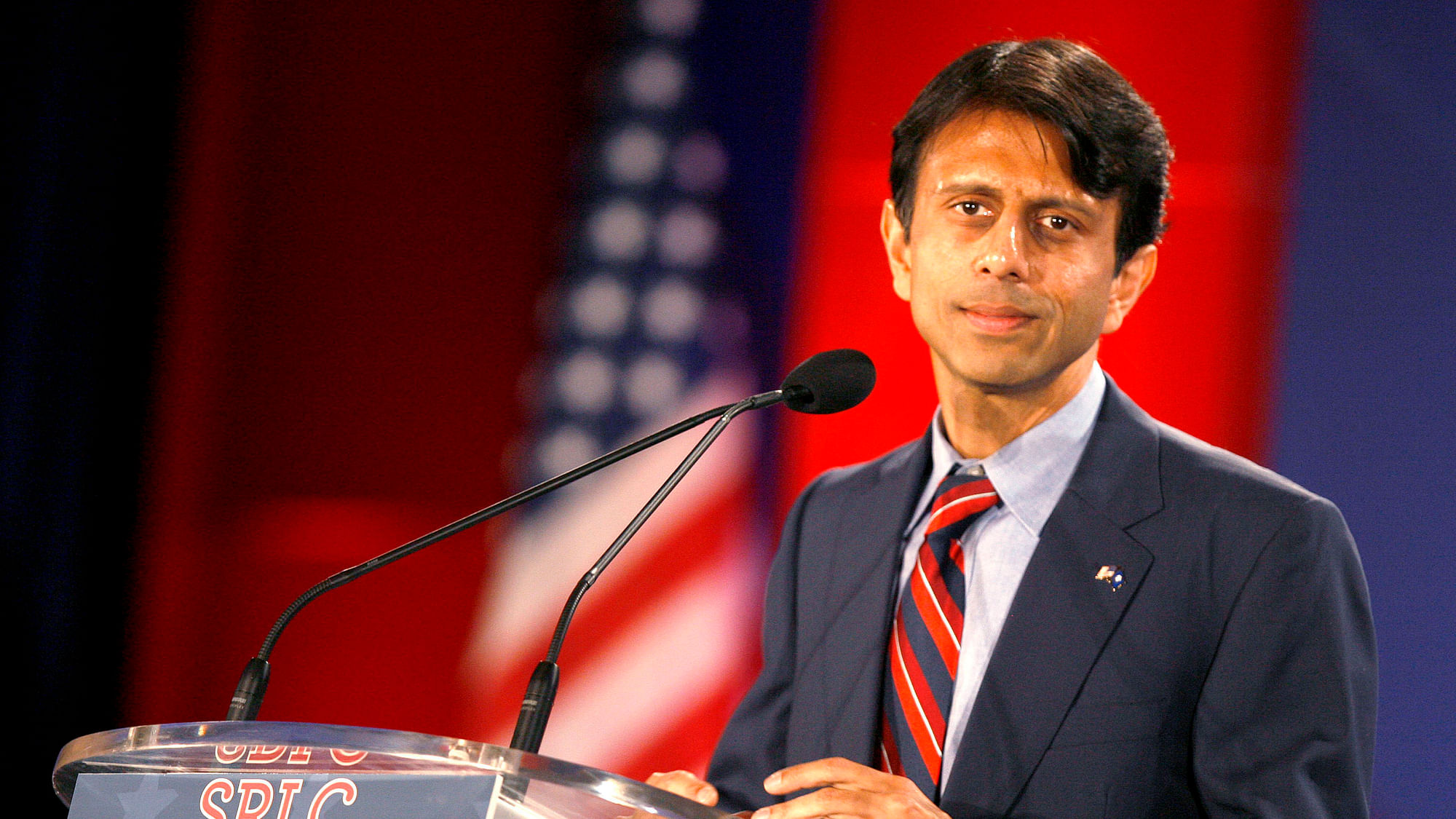 Louisiana Governor Bobby Jindal looks on as he gives a speech at the 2010 Southern Republican Leadership Conference in New Orleans, Louisiana. (Photo: Reuters)