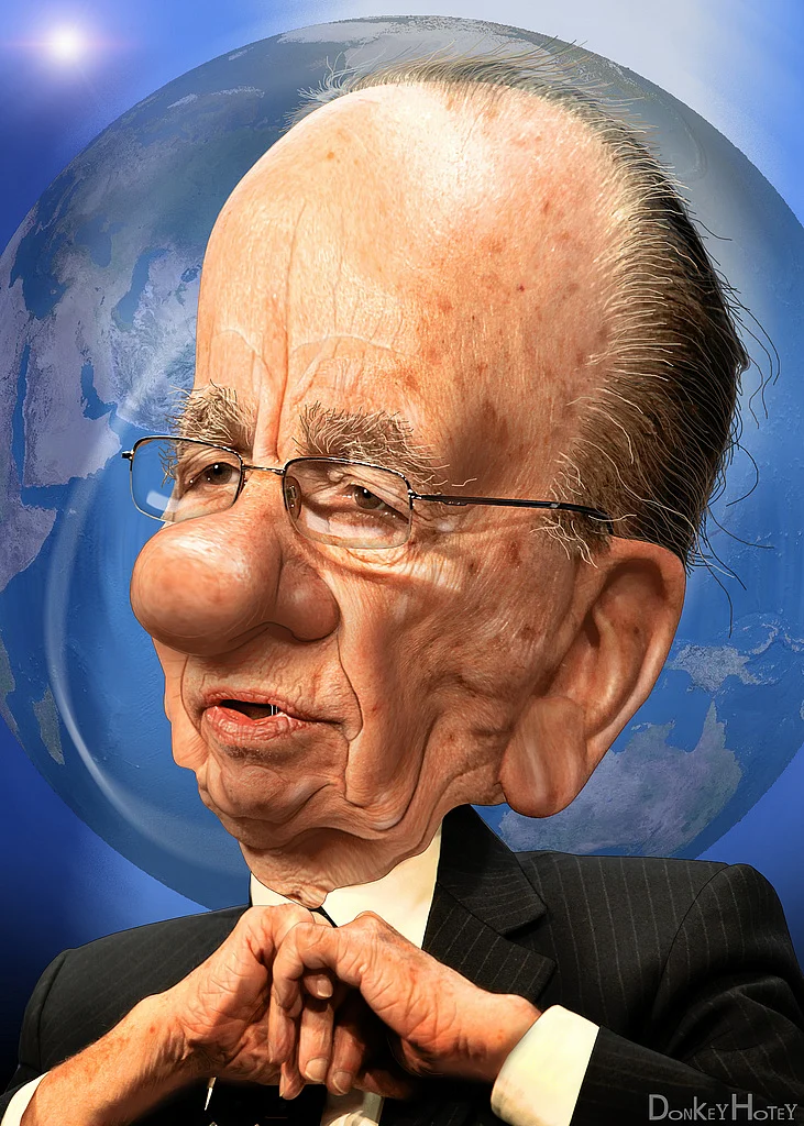 Rupert Murdoch’s caricature.
