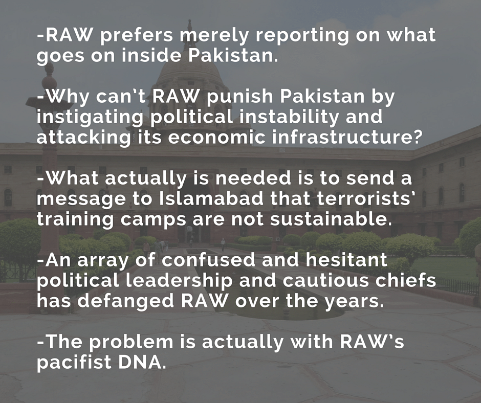 RAW’s problem is its pacifist DNA, writes former intel officer Amar Bhushan after BBC’s report on India funding MQM.