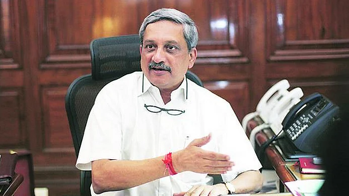 Manohar Parrikar, Defence Minister, India. (Photo: <a href="https://twitter.com/IndianExpress/status/607183349271044096">Twitter.com/@IndianExpress</a>)