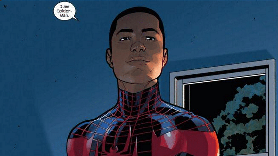 The coloured Spiderman (Photo: Twitter/<a href="https://twitter.com/ComicBookdotcom/status/612480337751449600">‏@<b>ComicBookdotcom</b></a>)