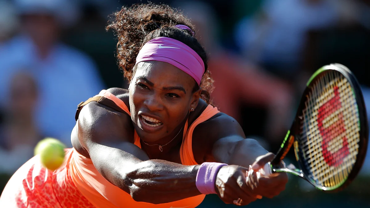 Serena Williams in action during the French Open. (Photo: AP)