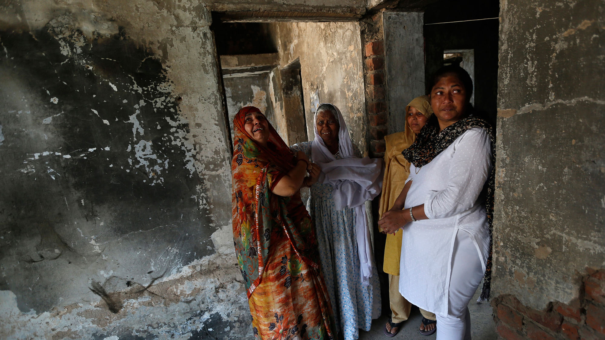 A house that was burnt and damaged in the riots at the Gulbarg Society in 2002.&nbsp;