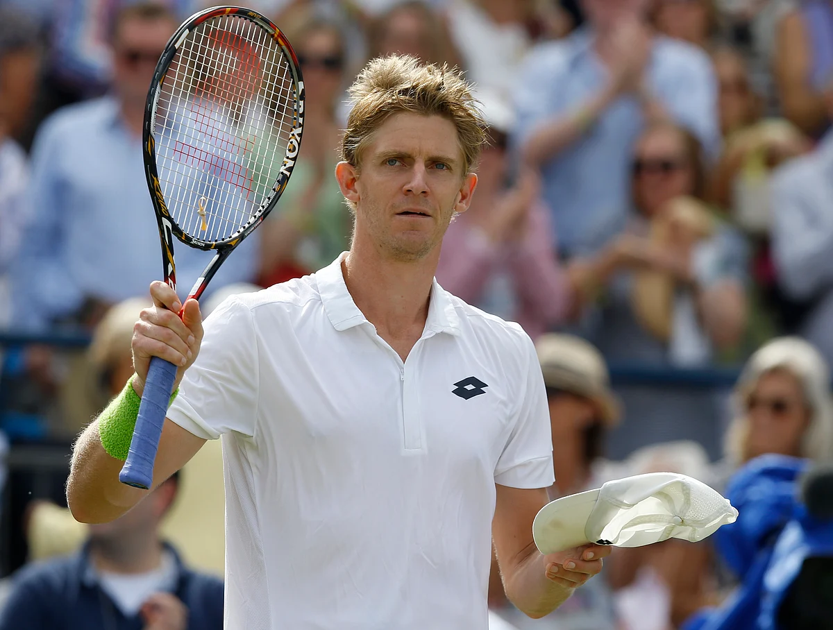 Kevin Anderson reacts after the win. (Photo: AP)
