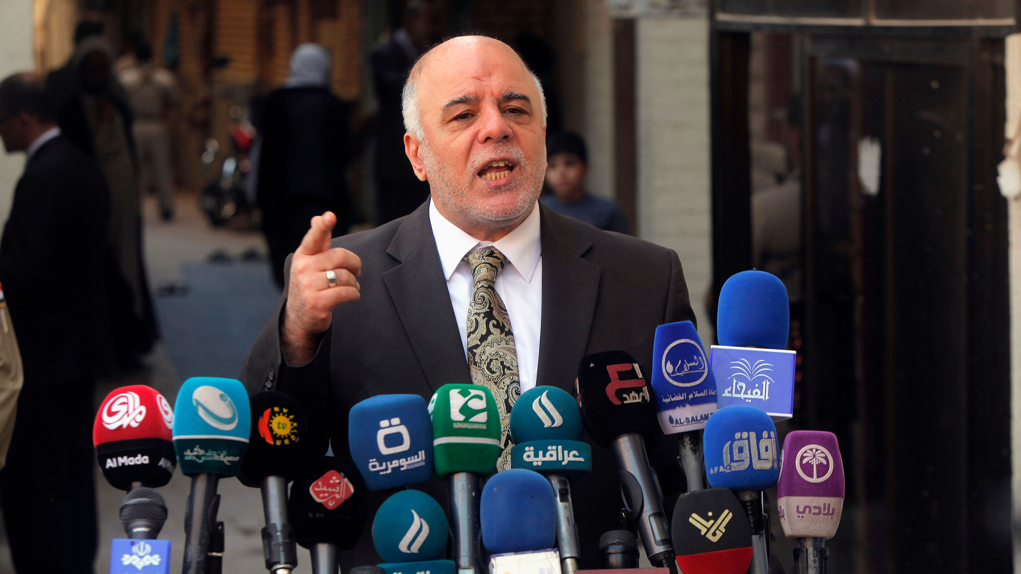 File photo of Iraqi Prime Minister Haider al-Abadi.