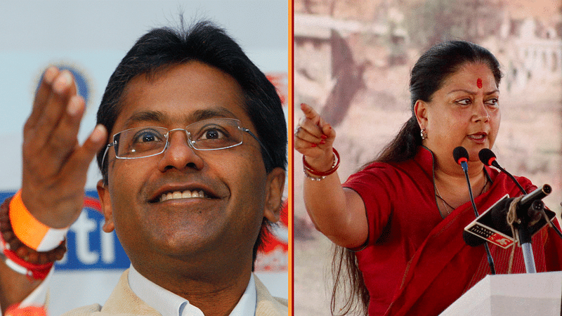 The relationship between Vasundhara Raje (R) and Lalit Modi (L) runs deeper than the two just being family friends. (Photo: Reuters/PTI)