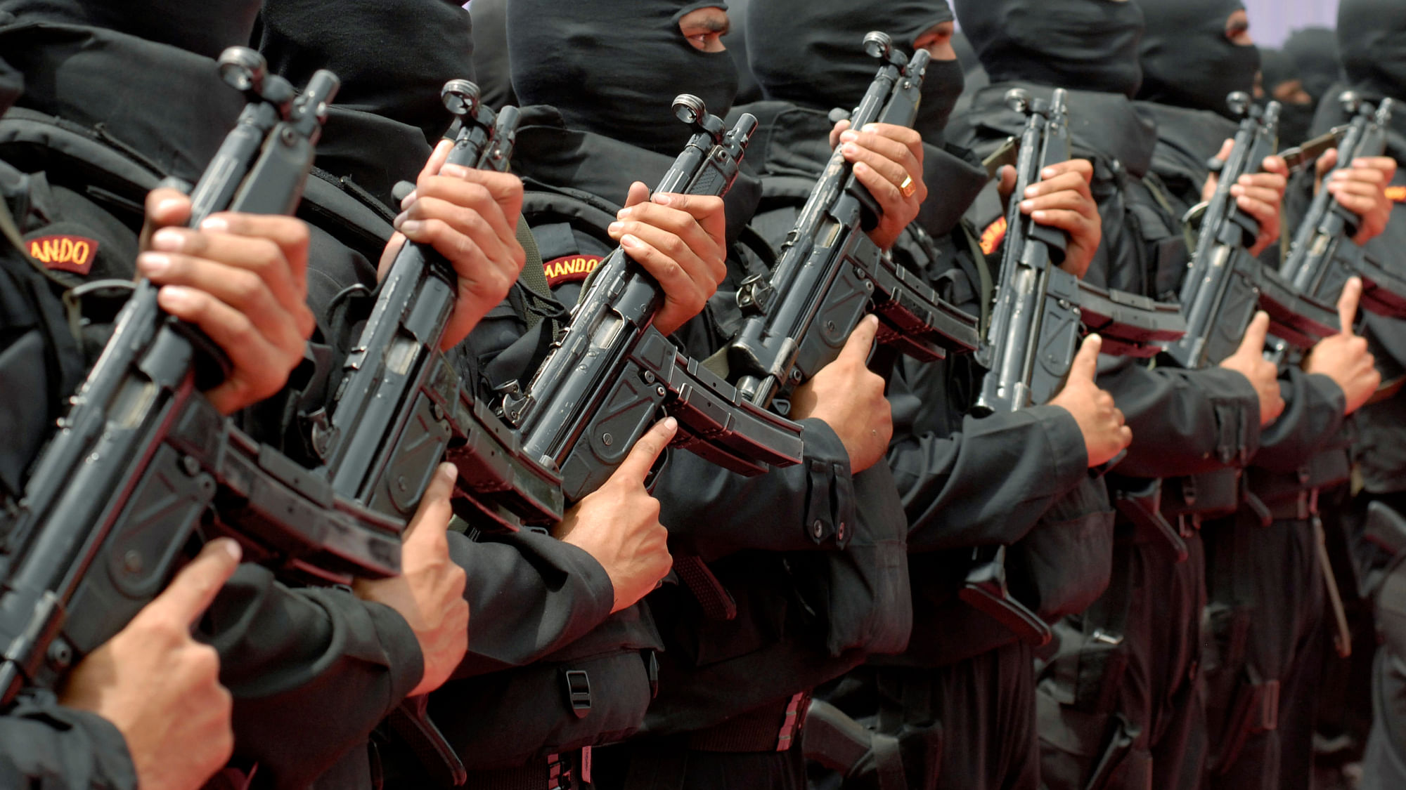 File image of National Security Guard (NSG) commandos.&nbsp;