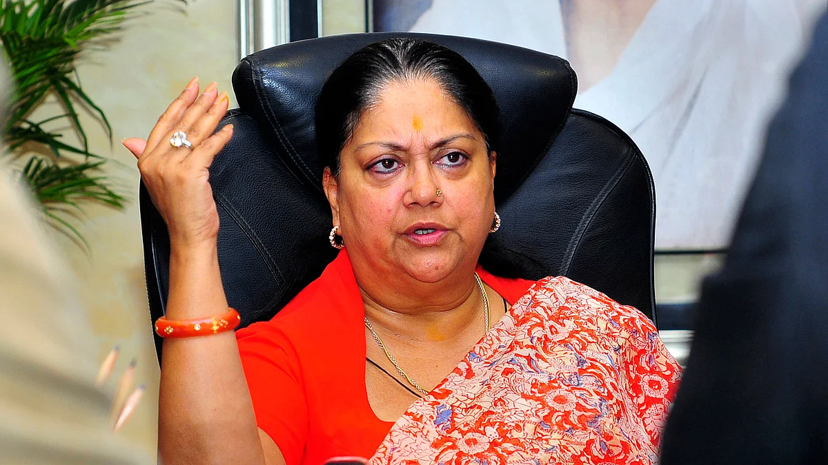 Rajasthan Chief Minister Vasundhara Raje. 