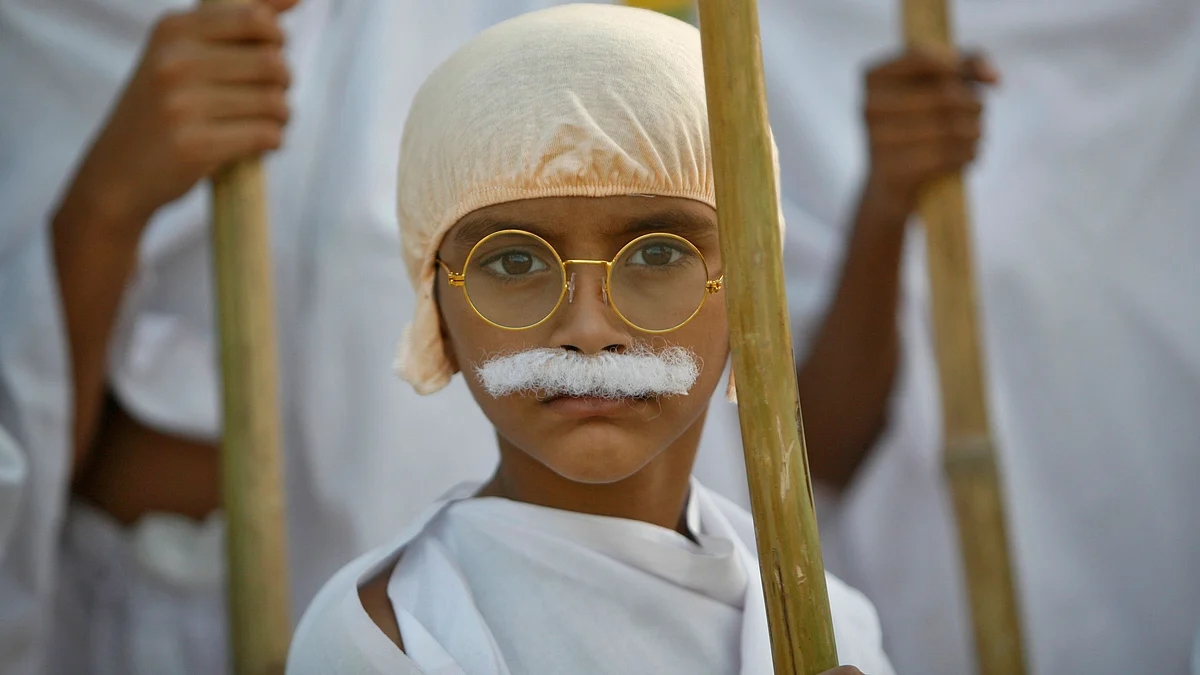 Gandhi believed that education should be revolutionised to answer the wants of the poorest which is the aim of the 25% reservation for EWS under the 20009 Right to Education Act. (Photo: Reuters)