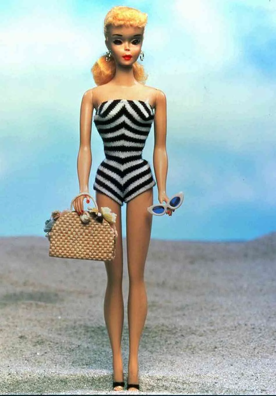 The first Barbie doll was introduced in both blonde and brunette in March 1959.