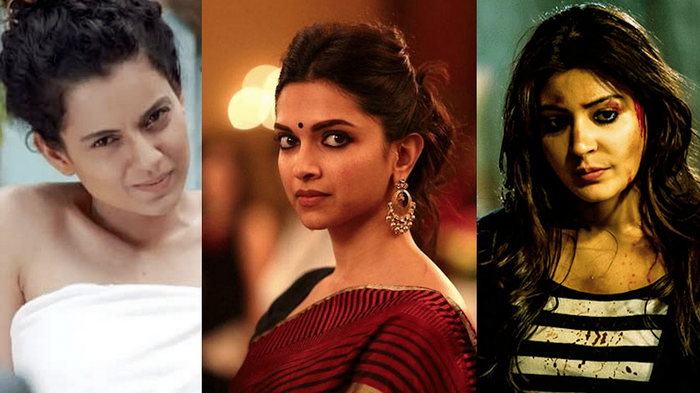 (L-R) Kangana Ranaut, Deepika Padukone and Anushka Sharma have given Bollywood kick ass women centric films in 2015 (Stills from <i>Tanu Weds Manu Returns</i>, <i>Piku</i> and <i>NH10</i>)