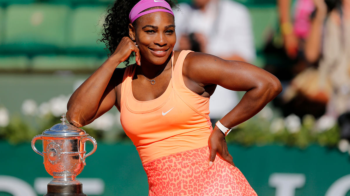 Garbine Muguruza overpowered  Serena Williams to claim her maiden grand slam title with a 7-5 6-4 win.