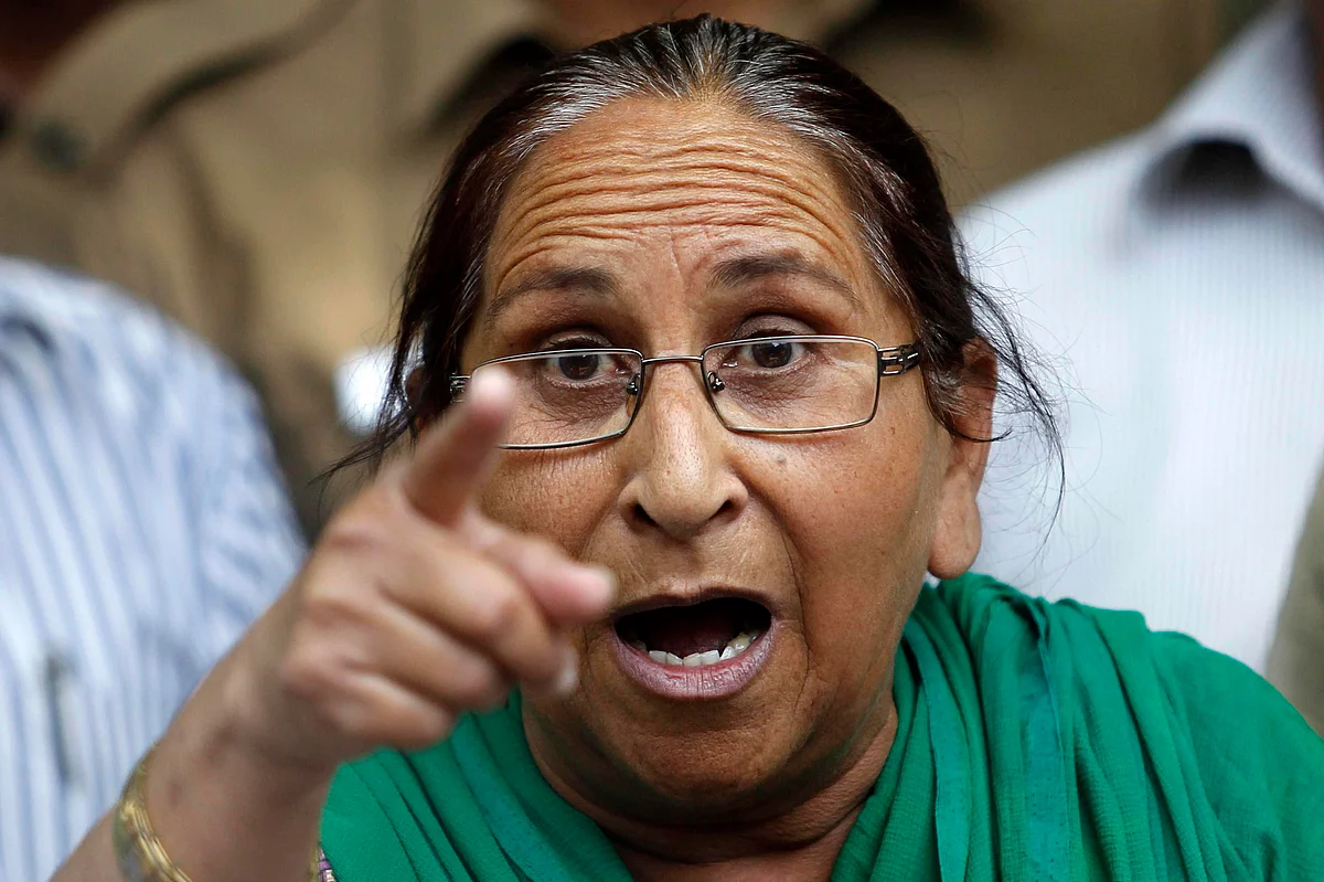 Dalbir Kaur, Sarabjit Singh’s sister (Photo: Reuters)