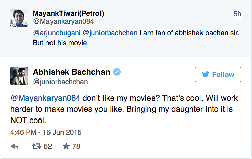 Jr Bachchan Slams Twitter User for Using Aaradhya In a Meme