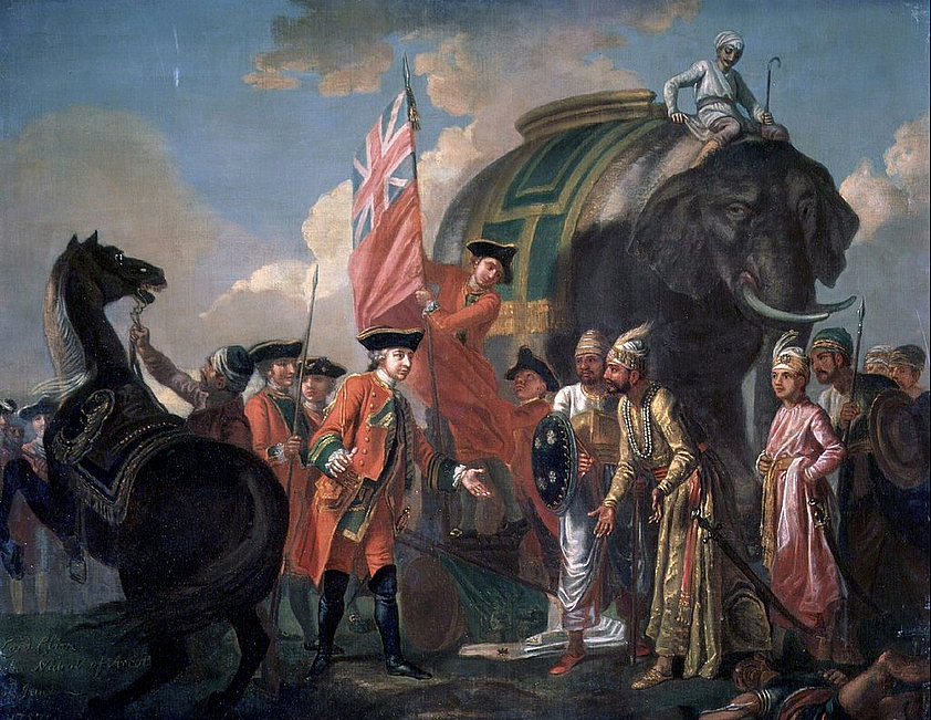 Illustration of Robert Clive with Mir Jafar. (Photo: <a href="https://twitter.com/Rodrimadrid33/status/558975461301428224">Twitter.com/@rodrimadrid33</a>)