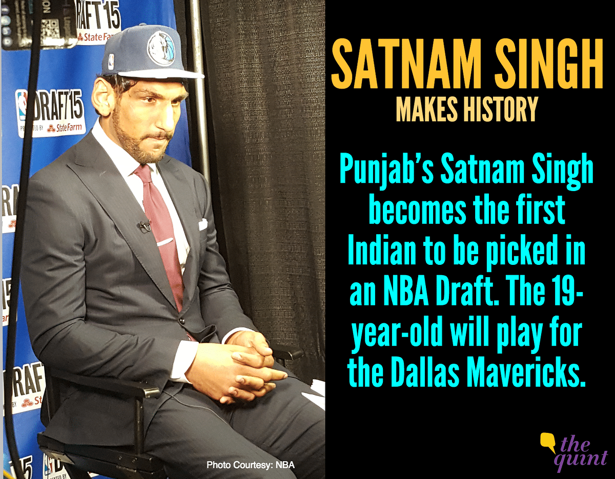 19-year-old Satnam Singh creates history, becomes the first Indian player to be part of an NBA team.