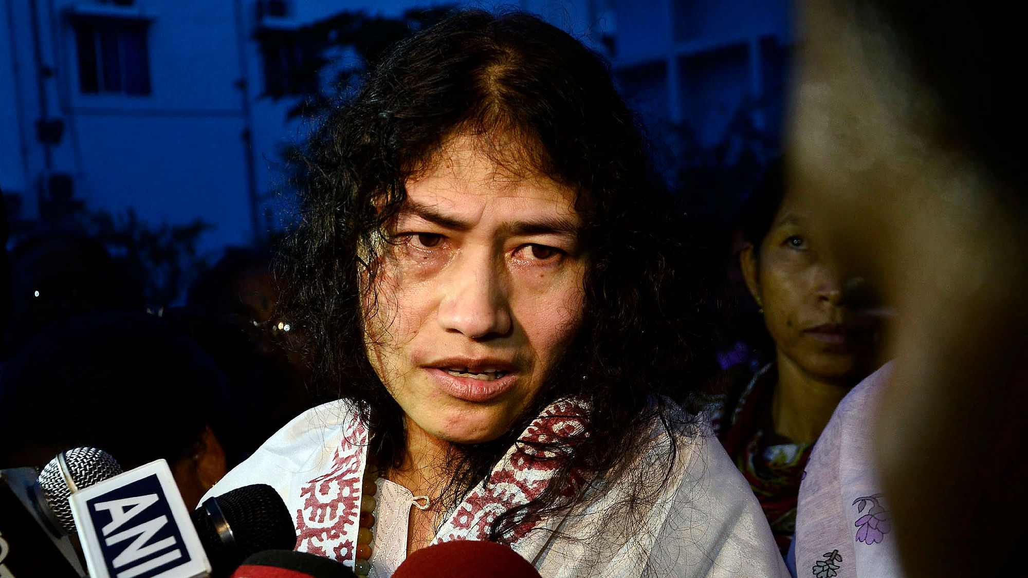 Human Rights Activist Irom Sharmila addressing media persons. (Photo: Reuters)