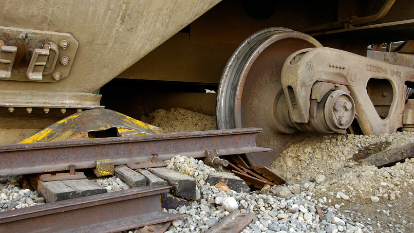 Photo of a derailed train used only for representational purpose. (Photo: iStockphoto)