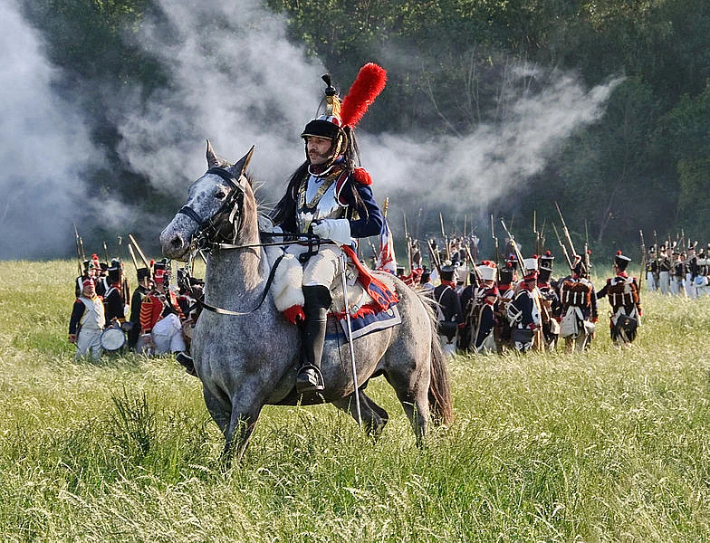 French cuirassier during the re-enactment of the battle of Waterloo (1815), in June 2011, Waterloo, Belgium. (Photo Courtesy: Wikimedia Commons)