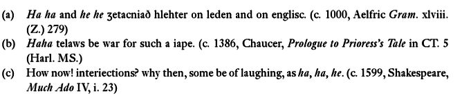 Before text messages, onomatopoeic forms of laughter have appeared in writing since Chaucer’s time.