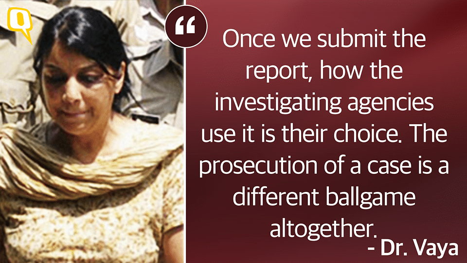 Top forensic psychologist Dr Vaya’s findings were ignored and she was never called to court. 