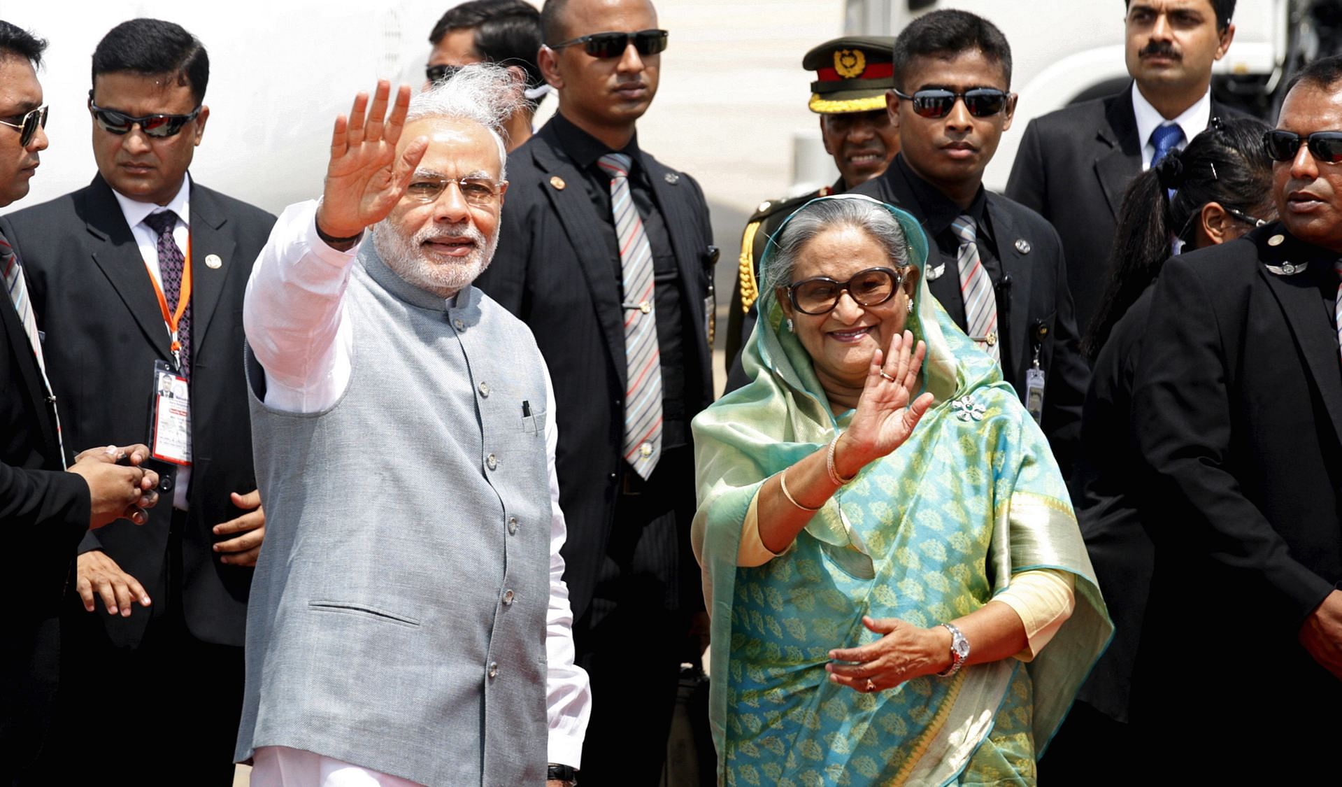 PM Narendra Modi with Bangladesh PM Sheikh Hasina (Photo: Reuters)