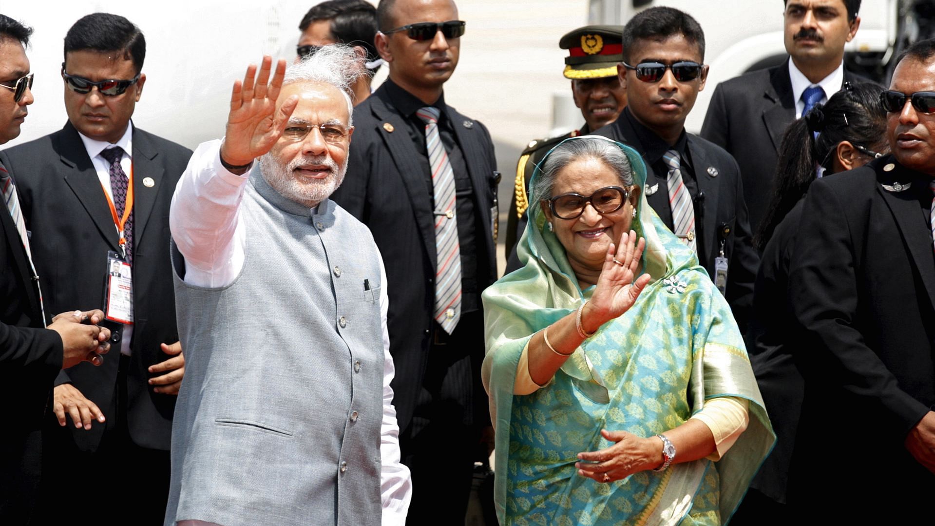 A file photo of PM Narendra Modi with Bangladesh PM Sheikh Hasina. (Photo: Reuters)