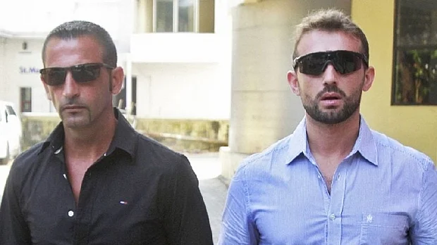 Italian Marines Massimiliano Latorre (left) and Salvatore Girone are charged with murder in India. (Photo: Reuters)