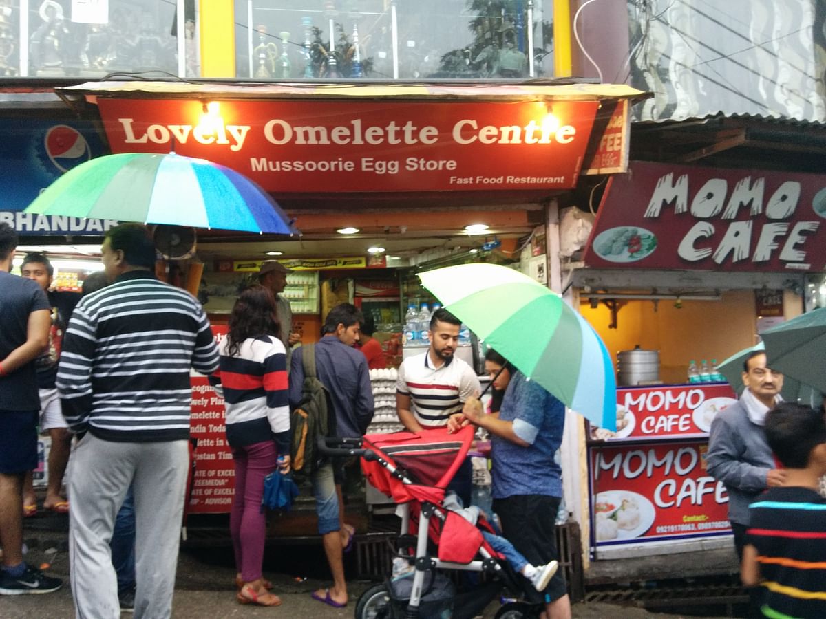 Lovely Omelette Centre in Mussoorie serves the best omelettes in India.