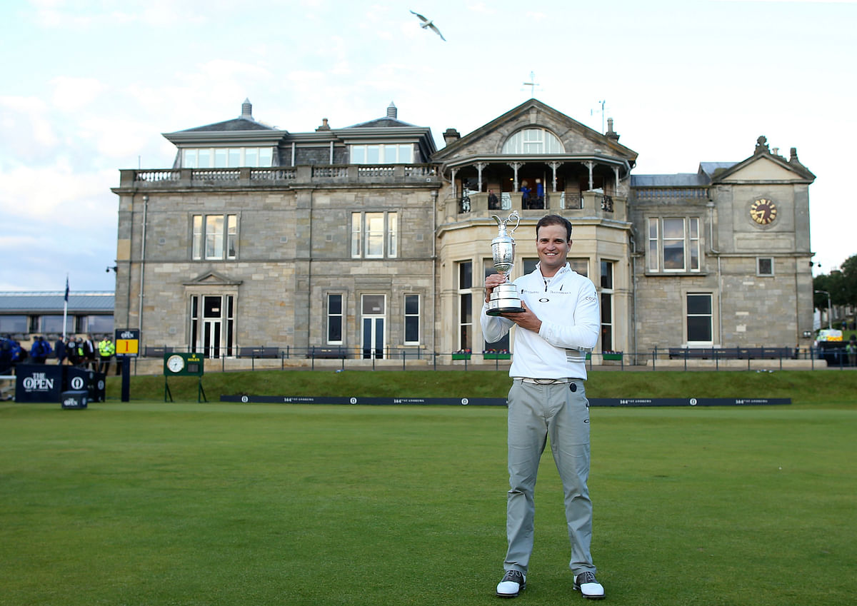 Father-of-three Zach Johnson refused to get too carried away after winning The British Open in a four-hole play-off