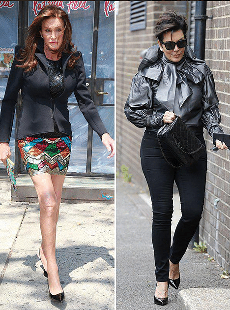 Left: Caitlyn Jenner/ Right: Ex-wife Kris Jenner (Photo: Twitter/<a href="https://twitter.com/USATODAY">@<b>USATODAY</b></a>)