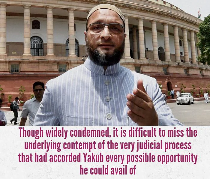 MIM President, Asaduddin Owaisi at Parliament house, July 24, 2015. (Photo: PTI)