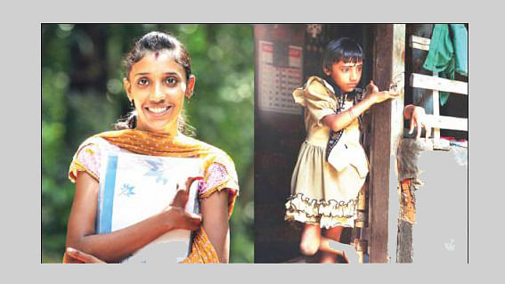 Shruti now and then. (Photo: Mathrubhumi.com)