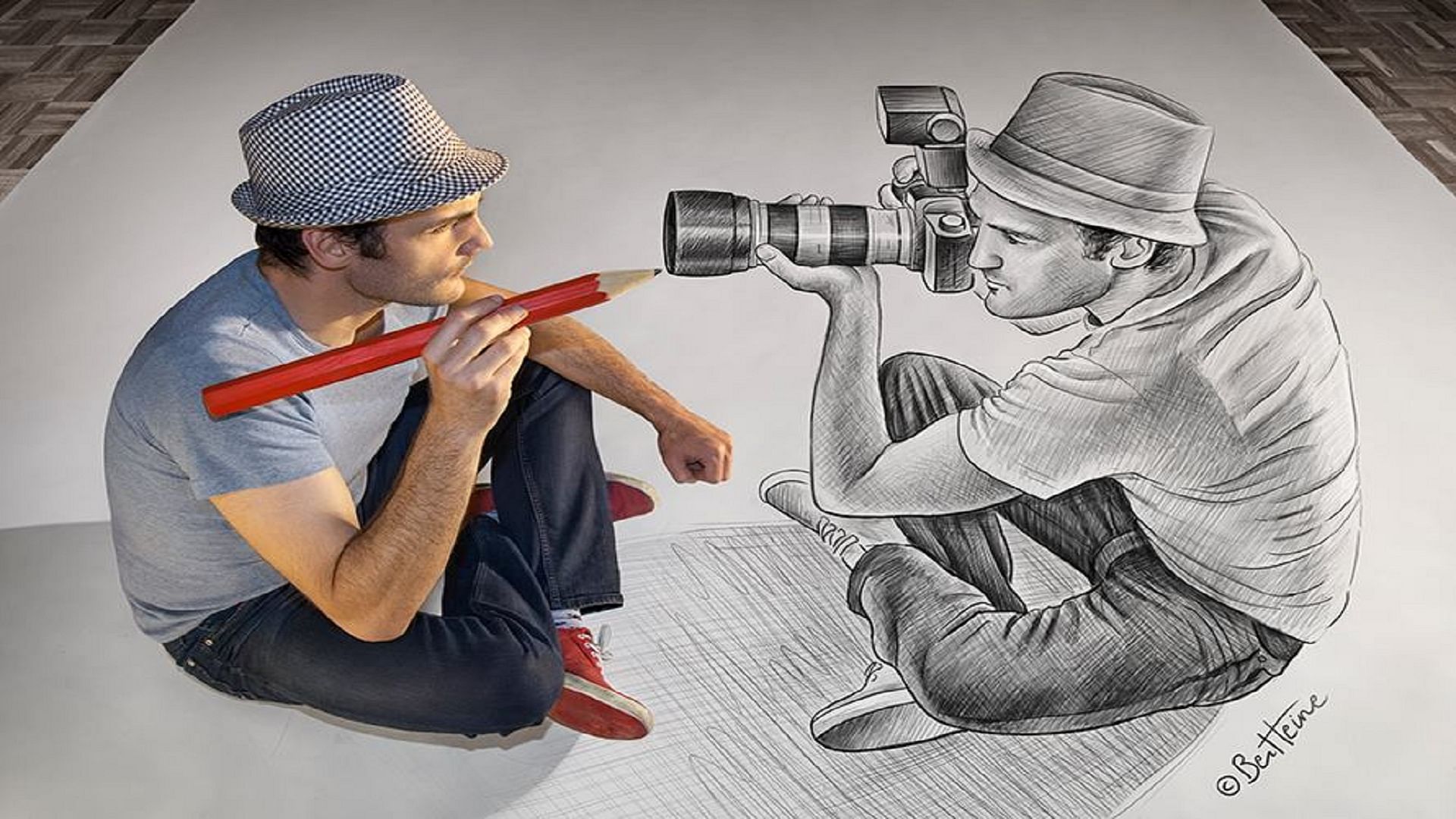 Photographer Girl With Camera Drawing Artistic Drawing by Sweet Birdie  Studio  Fine Art America