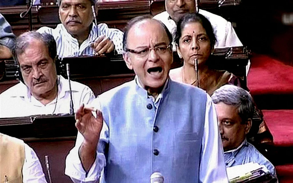 Arun Jaitley during the parliament session. (Photo: PTI)