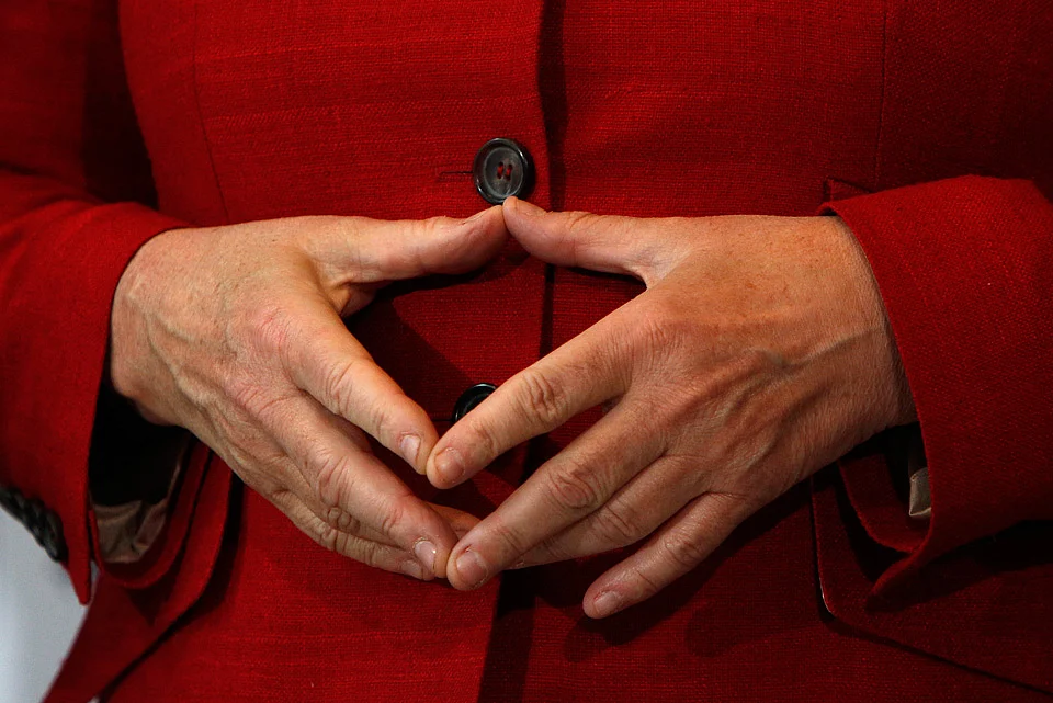 German Chancellor Angela Merkel gestures during the 36th German Cities Council in Stuttgart. (Photo: Reuters)