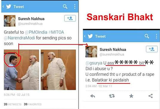Irony just died: Modi’s message against abusive language on social media started a barrage of expletives on Twitter. 