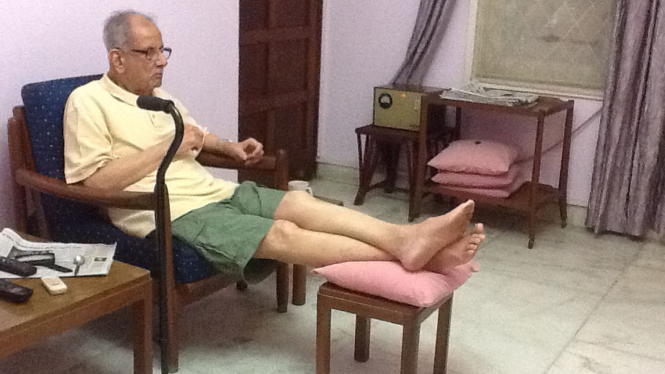 Sangeeta Murthi Sahgal narrates poignant parables of her life with her father, a Parkinson’s patient. (Photo&nbsp;Courtesy: Sangeeta Murthi Sahgal)