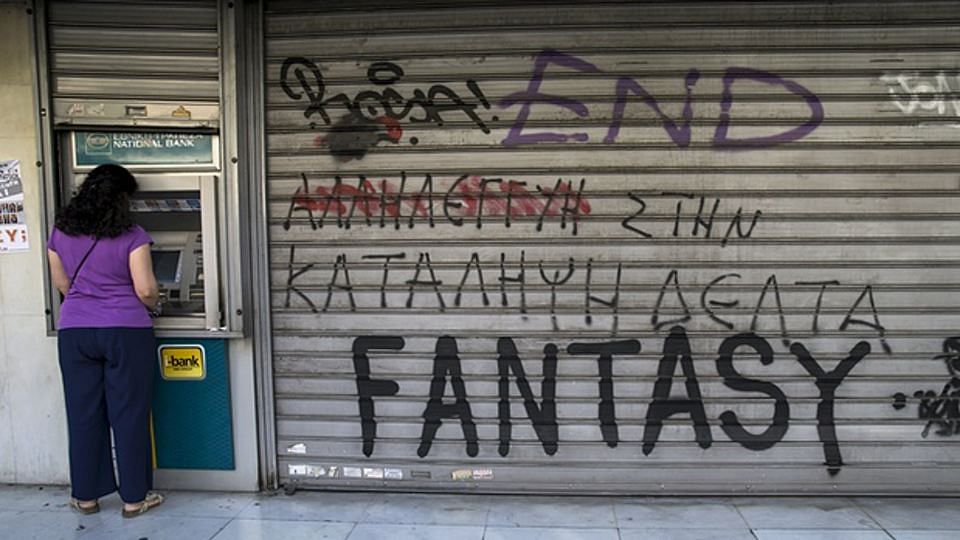 Greek economy’s fate hangs in balance as euro zone leaders meet in Brussels.