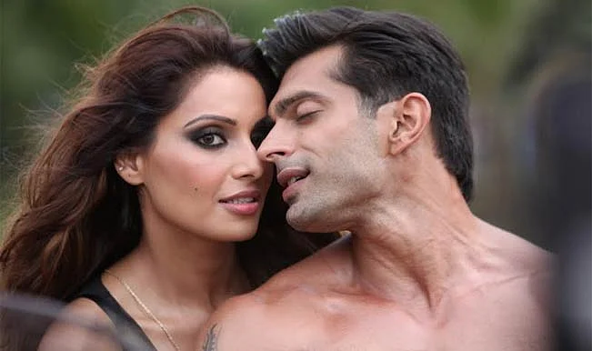 Bipasha Basu and Karan Singh in a scene from <i>Alone</i> (2015)