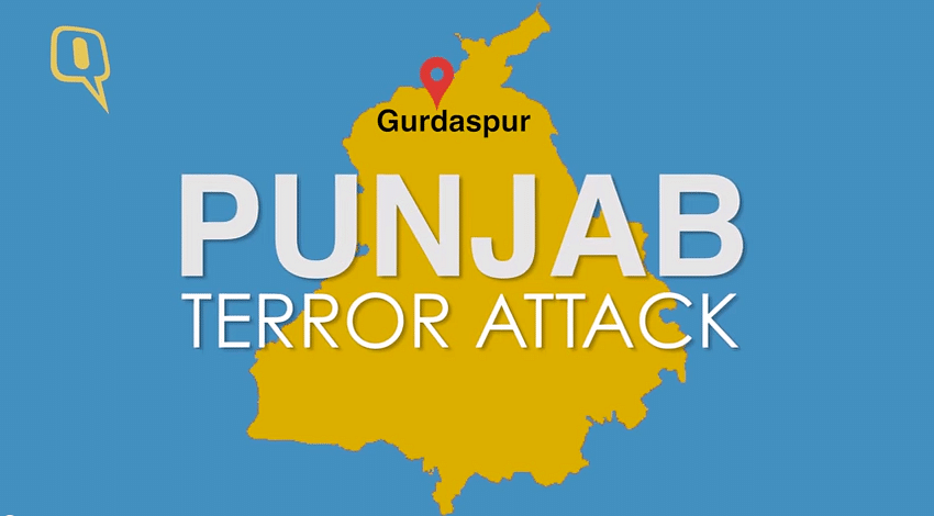 Gunmen in army uniform attack a police statin in Punjab’s Gurdaspur area. (Photo: The Quint)