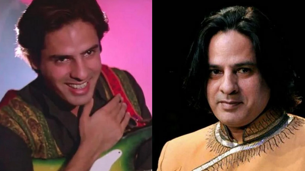 Rahul Roy in 1990 in <i>Aashiqui </i>(L) and today (R) (Photo: Twitter/@vaavu)