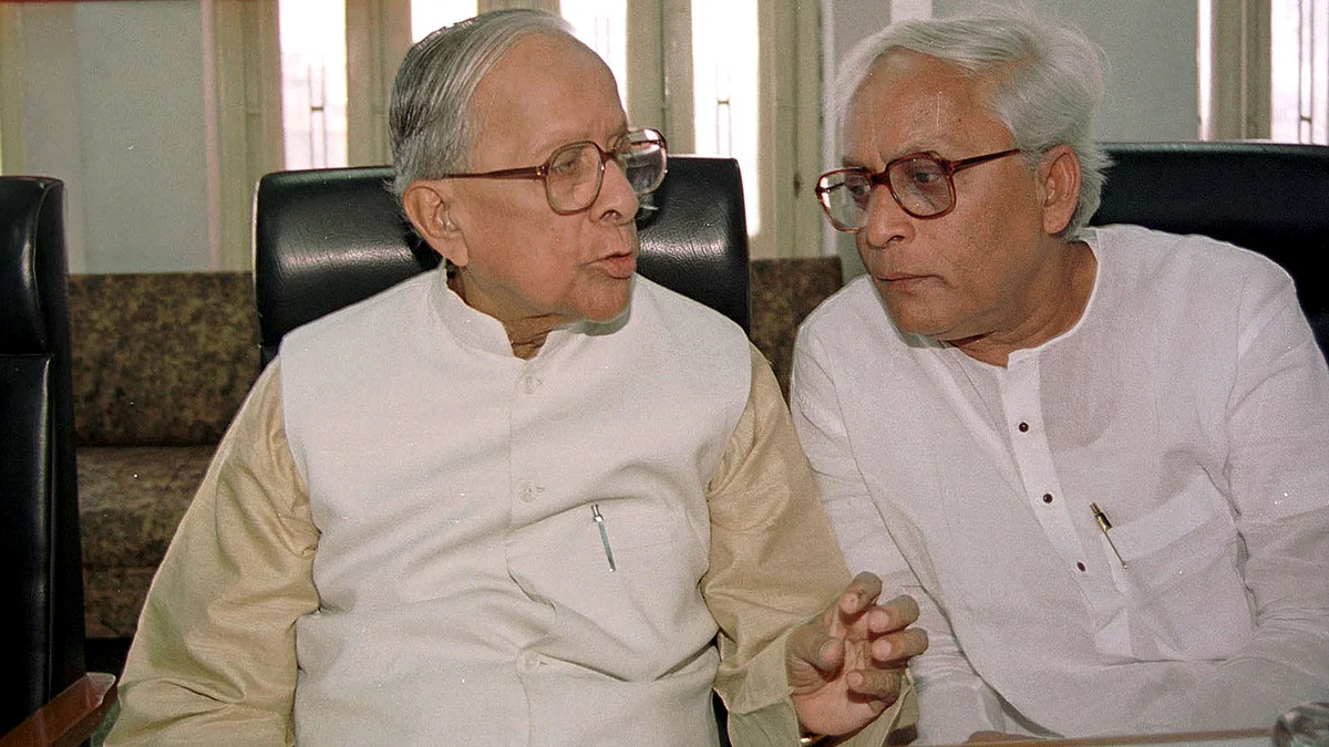 Jyoti Basu’s protege Buddhadev Bhattacharjee who succeeded him. 