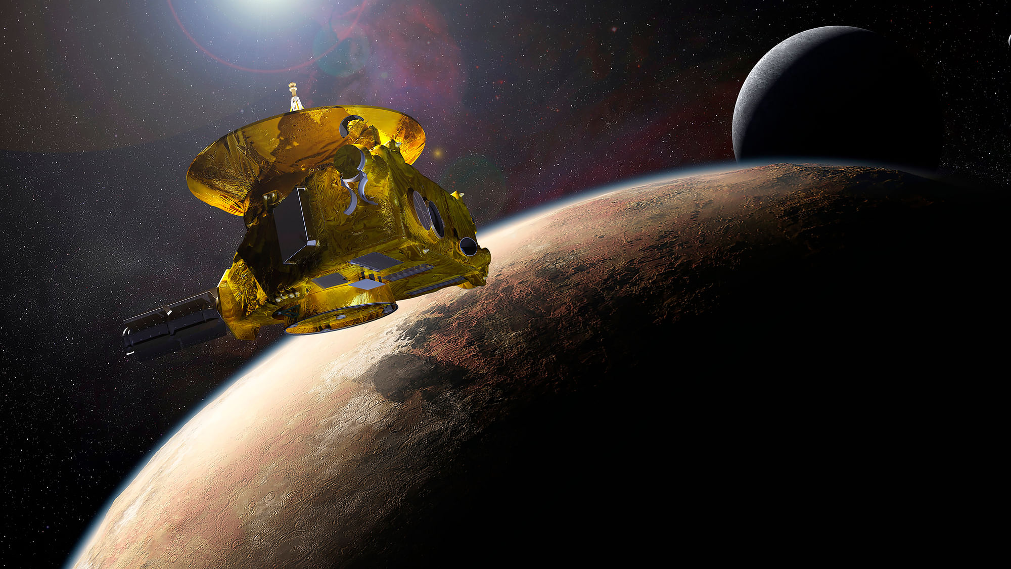 An artist’s impression of NASA’s New Horizons spacecraft. (Photo: Reuters)
