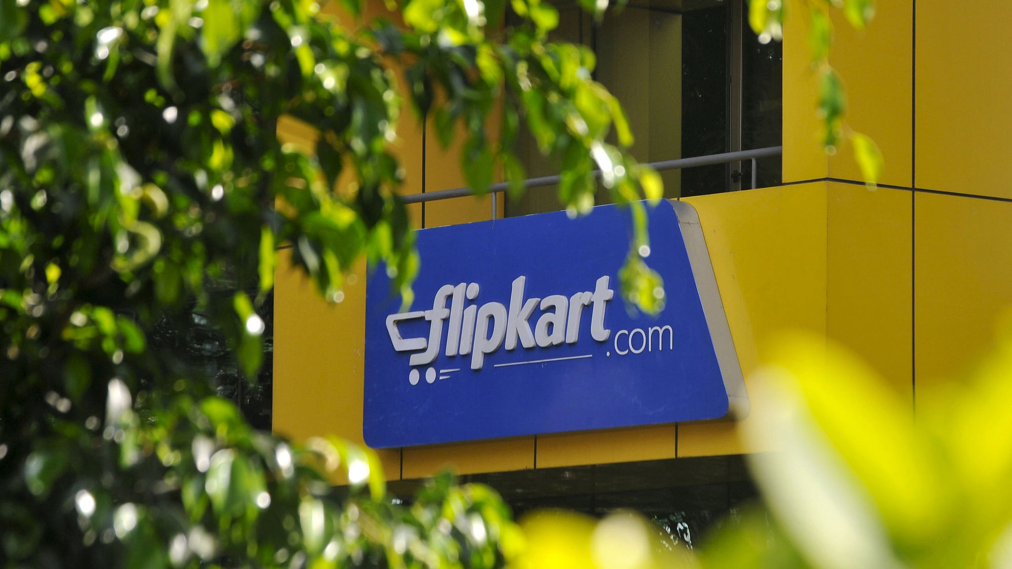 

The logo of India’s largest online marketplace Flipkart is seen on a building. (Photo: Reuters)